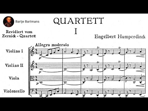Engelbert Humperdinck - String Quartet, Op. 164 (1920)