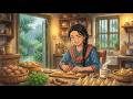 Cozy Monsoon Rain Making Indian Samosas Ghibli Style Slow Living Cooking
