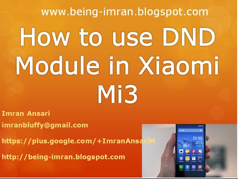 How to use Do Not Disturb Module in MIUI