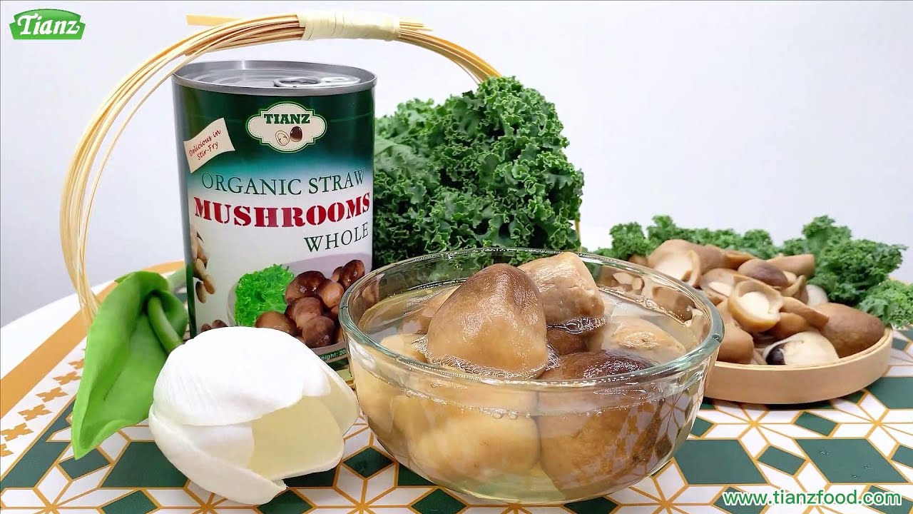 Tianz Canned Straw Mushroom Whole 425g