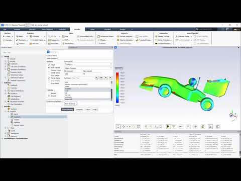 Aerodynamics of a FSAE Car - Post processing in Fluent - Part 4