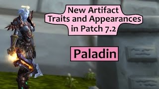 Paladin Artifact Traits and Appearances in Patch 7.2