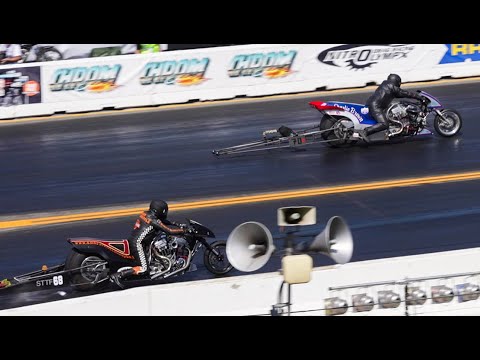 Super Twin Top Fuel Bike Q1 at the NitrOlympX Hockenheim 2022