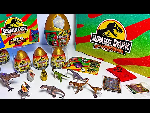 UNBOXING NEW MINI DINOSAURS Toys! Captivz Collection Jurassic Park 30th Anniversary Set