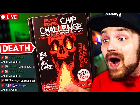I DID THE REDHOT REAPER CHIP CHALLENGE (do not do this)