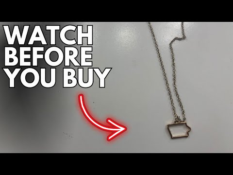 Review of Lucky Feather Iowa Shaped Necklace