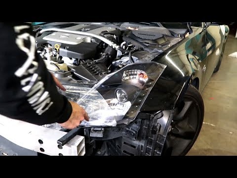 Installing New Headlights - 350z