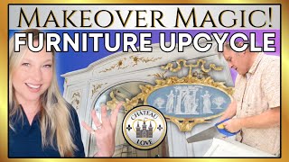 €80 Thrift Flip: Luxury Painted Furniture Makeover | Wedgwood-Style DIY Upcycle + Treasure Hunt!