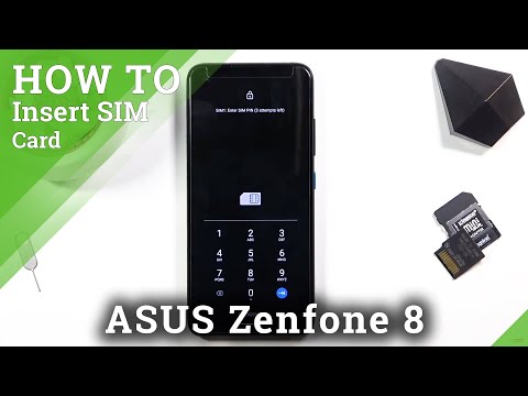 How to Insert SIM In ASUS Zenfone 8 - Open SIM Slot / Place Nano SIM Card