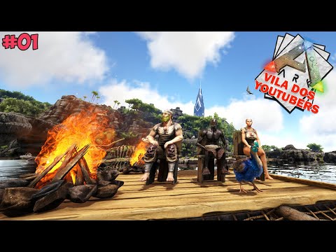 INICIANDO NOVA SÉRIE COM ABEL E MEDUSA!!! ep.01 - ARK VILA DOS YOUTUBERS T2