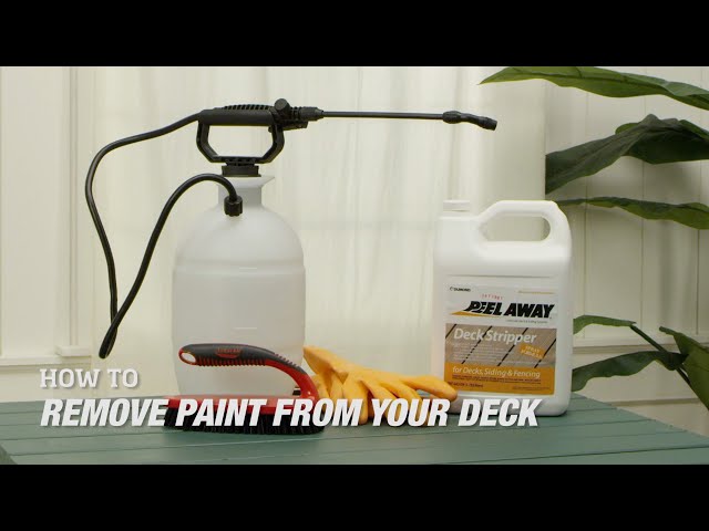 How to Remove Paint from Your Deck