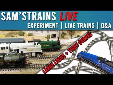 Sam'sTrains Live | S11E3 | More Tight Curve Experiments