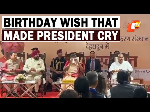 President Droupadi Murmu Gets Emotional On Unique Birthday Wish By Divyang Students | OTV