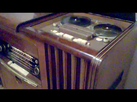 Grundig Radiogram tape recording and playback from VHF radio