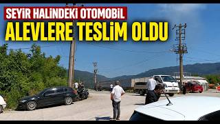 Seyir Halindeki Otomobil Alevlere Teslim Oldu