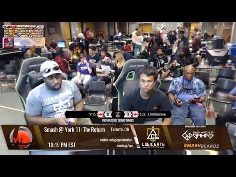 Smash at York 11 - V115 (ZSS) vs LGS Blacktwins (Mario, Diddy, Cloud) - SSB4 Grand Finals