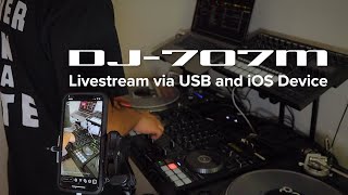 Roland DJ-707M: How to Livestream via USB and iOS