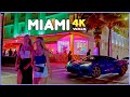 4K 𝐖𝐀𝐋𝐊 MIAMI ️ Beach USA 4K Video 𝐇𝐃𝐑 OCEAN DRIVE