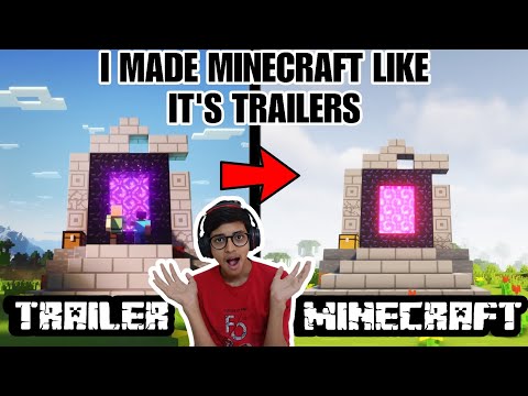 Vedant playzz - I made MINECRAFT look like it's TRAILERS *HINDI TUTORIAL*