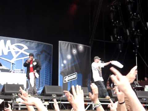 Kool Savas und Olli Banjo live auf dem hip hop open minded in mannheim schloß ehrenhof