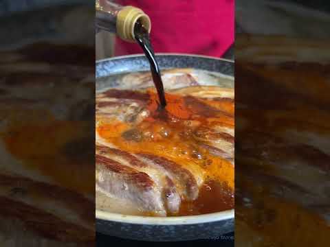 Мясо тает во рту! Грудинка томленая в пиве.