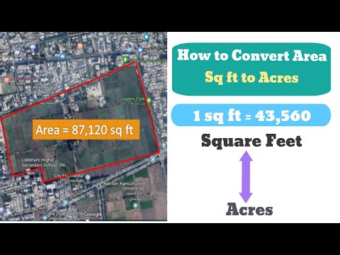 Sq ft to Acres ¦¦ Area Conversion