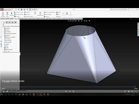 SOLIDWORKS - Traçage trémie droite