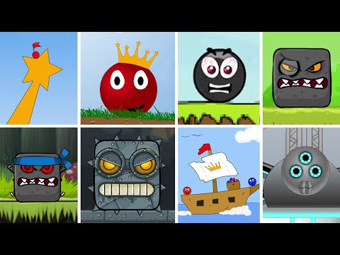 Evolution of Red Ball Final Levels & Final Bosses in Flash Games (2008-2015)