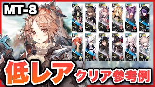 【MT-8🔰】ここのステージ難しすぎる...配置順、スキルの字幕があるので見やすい！クリア参考例/Low End Squad/Low Rarity/低レア【アークナイツ/Arknights】