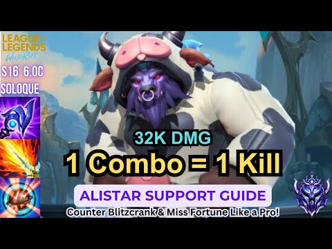 Wild Rift AP Alistar Support Guide - How To Carry Low Elo - Build, Runes, Gameplay Tips