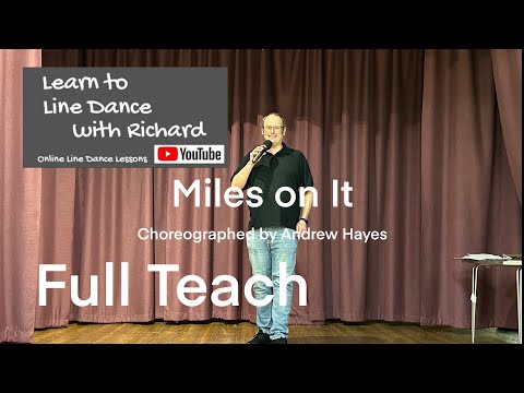 ABSOLUTE BEGINNER LINE DANCE LESSON 54 - Miles on It - Part 1 - Full Teach