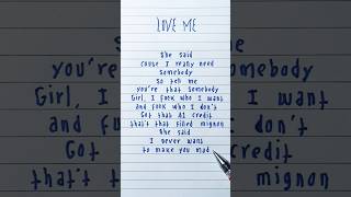 Love Me · Lil Wayne · Drake · Future · Lyrics