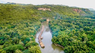 preview picture of video 'Best Eco Floating Hotel in Kanchanaburi Thailand in 2019 - River Kwai Jungle Rafts Floating resort'