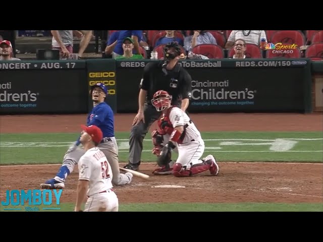 Javy Báez bats lefty versus the position player pitching, a breakdown