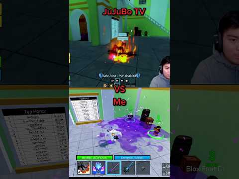 JuJuBo TV Vs Me in bloxfruits #shorts #roblox #bloxfruits #jujubotv