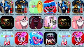 Poppy Playtime Chapter 1+2+3+4 Update ,Hunter Tim, Chef Pigster, Banban 2+3+4, Horror Poppy, Toys Po