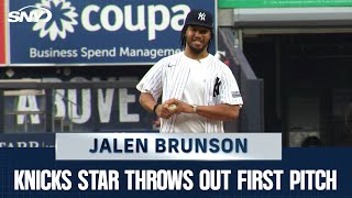 [花邊] Jalen Brunson替洋基隊開球
