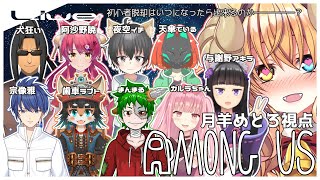 【 宇宙人狼  配信 】初心者 の 宇宙人狼！⑭ / Among us 【#めとろらいぶ】 Vtuber ※月羊めとろ視点