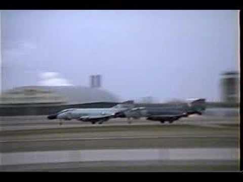 Two F-4 Phantoms take off from Fargo