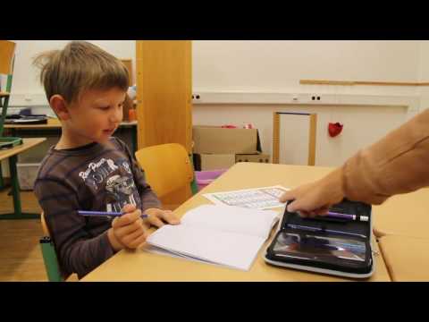 Jasper's first word with the sound chart