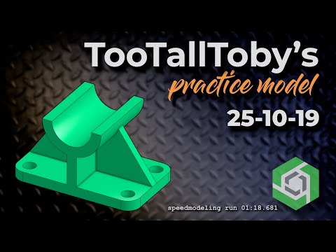 Onshape Speedmodeling Too Tall Toby Practice Model 25-10-19