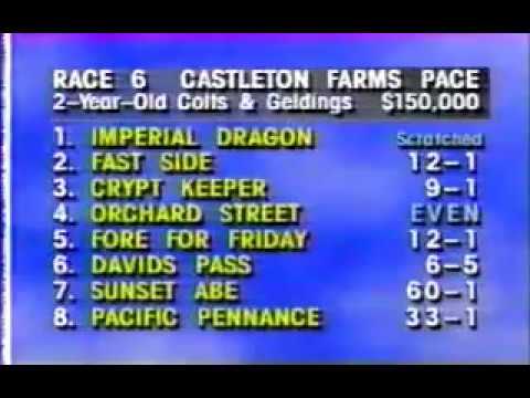 1994 Yonkers Raceway DAVIDS PASS NYSS FINAL 2YO C&G Pace
