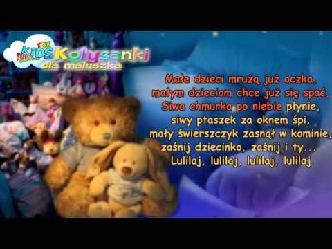 Siwa Chmurka - Kołysanki dla Dzieci + tekst (karaoke) - polskie