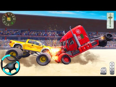 Monster Truck Demolition Derby Games 2021： Extreme Demolition Derby Truck Crash - Android Gameplay
