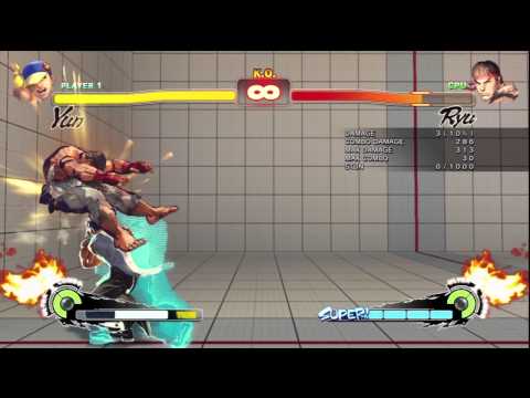 SSF4AE - Yun 33 hit basic combo - PS3