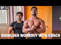 Intense Shoulder Workout With Coach | Road To Arnold Classic | Ep. 13
