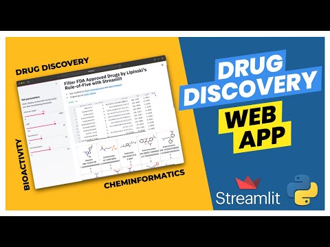 How to build a web app for Drug Discovery in Python | Streamlit #26
