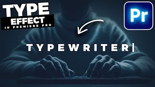 How To Add TYPEWRITER EFFECT In Premiere Pro