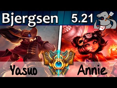 Bjergsen - Yasuo vs Annie - Mid - Challenger S5 | 443