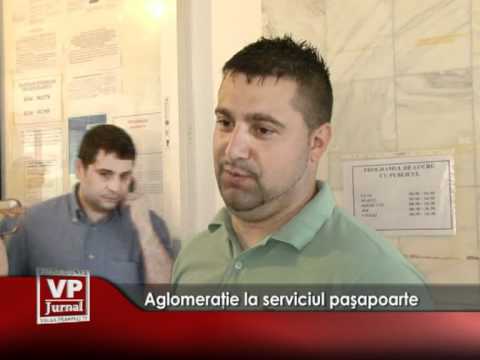 Aglomeraţie la serviciul paşapoarte